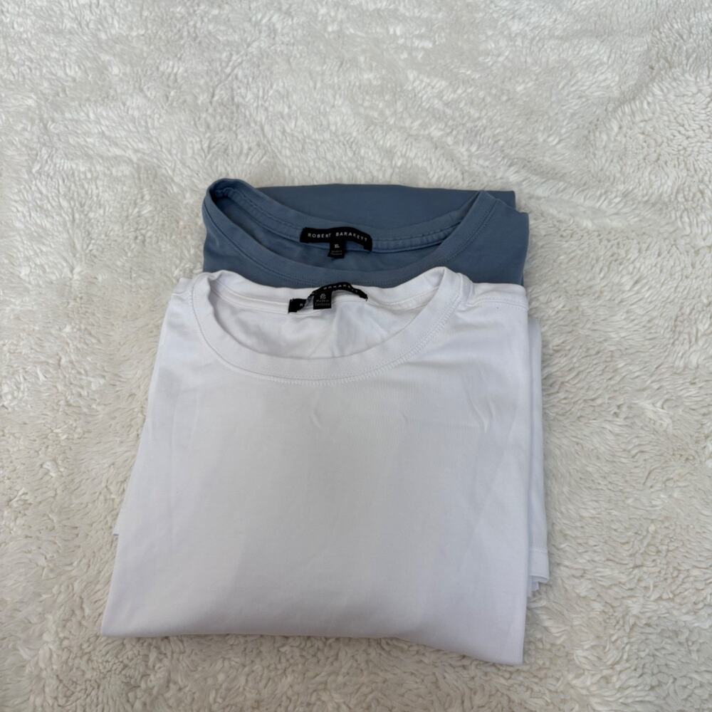 Robert Barakett Mens Pima Cotton Bundle Crew Neck Top XL Casual Basics Preppy
